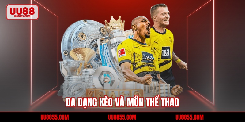 Đa dạng kèo và môn thể thao