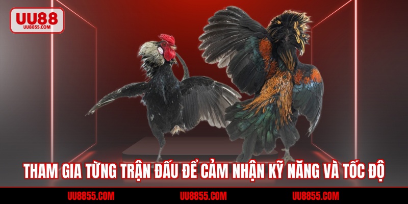 Tham gia từng trận đấu để cảm nhận kỹ năng và tốc độ